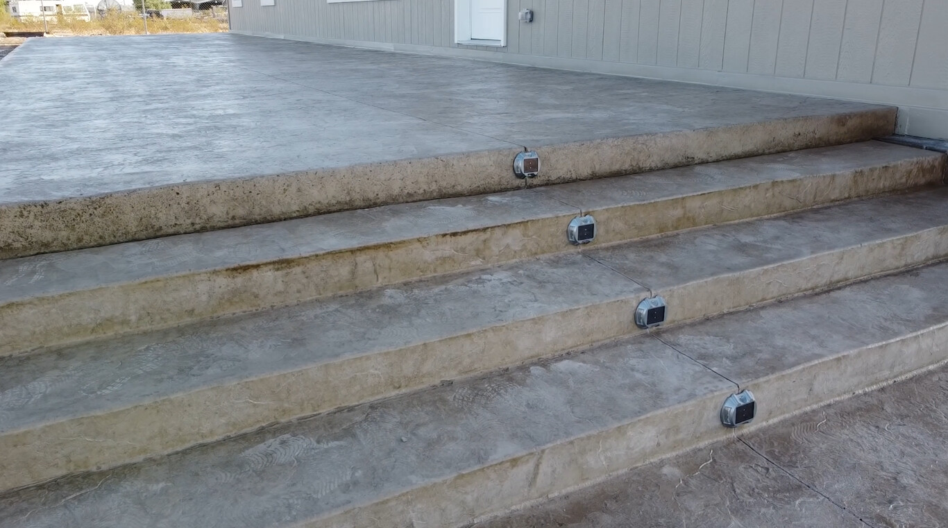 Elegant concrete steps and entryway in Columbus, IN